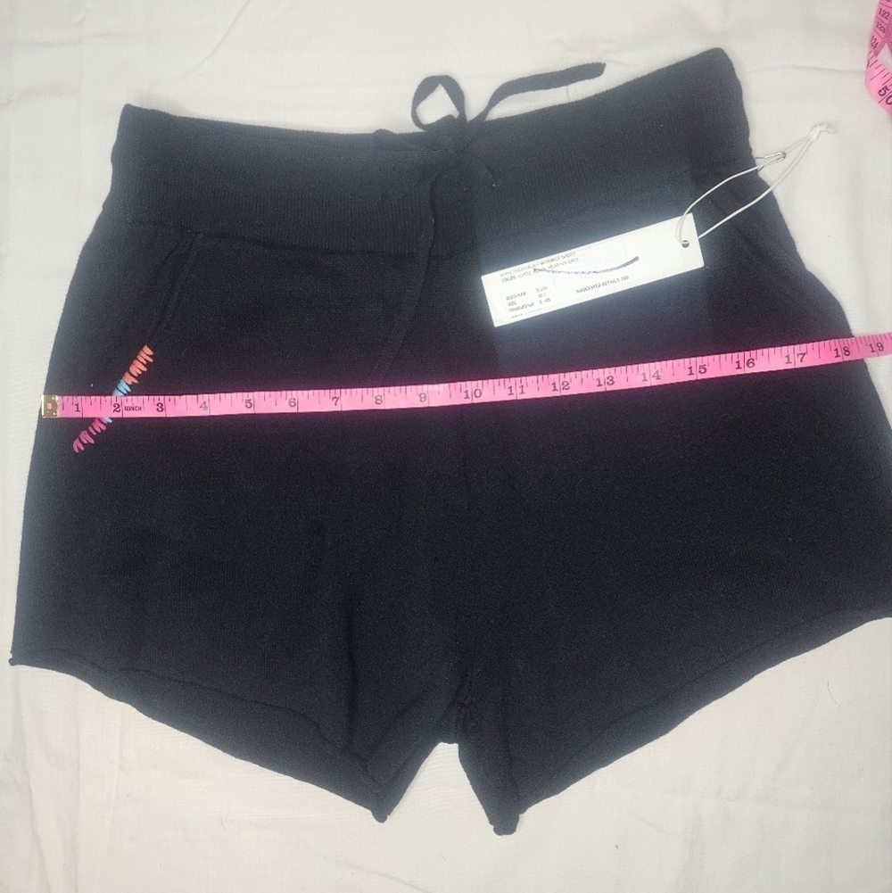 One Grey Day Warwick Shorts Black Knit Cotton Blend Size Small 14" Waist NWT - Picture 8 of 11